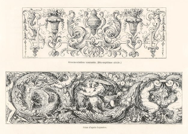 Free Photo 17th-century ornamental designs