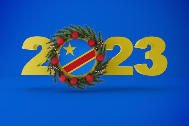 Free photo 2023 congo with wreath