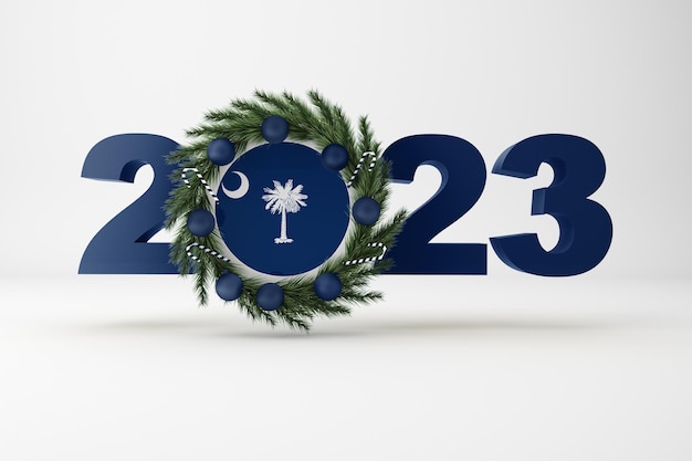 Free photo 2023 south carolina with wreath