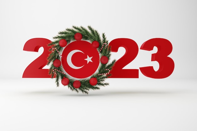 Free photo 2023 turkey with wreath