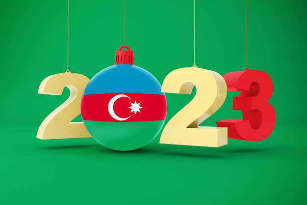 2023 Year With Azerbaijan Flag