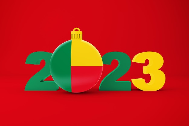 Free photo 2023 year with benin ornament