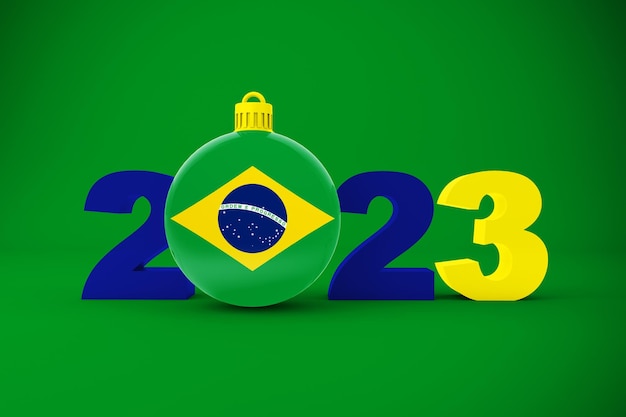 2023 Year With Brazil Ornament