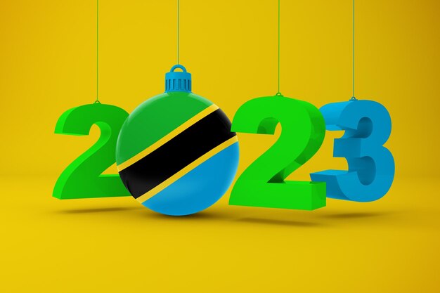 2023 Year With Tanzania Flag