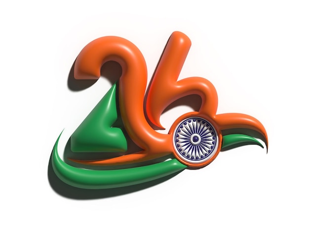 Free Photo 26 january indian republic day concept. vector illustration.