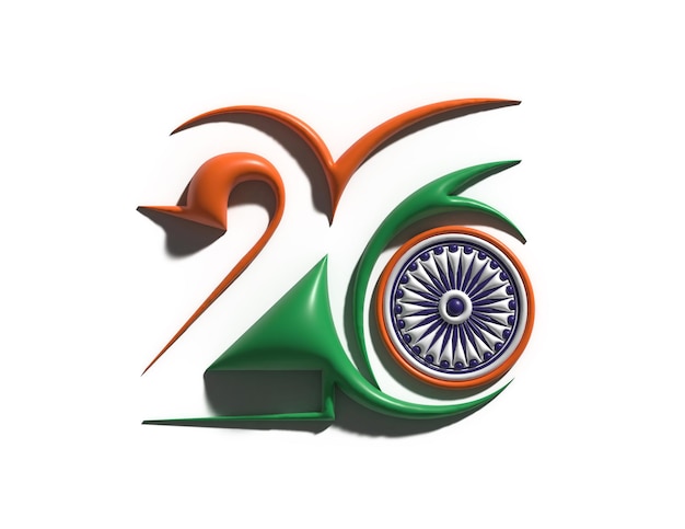 Free Photo 26 january indian republic day concept. vector illustration.