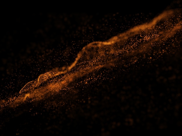 Free photo 3d abstract communications background with cyber particles