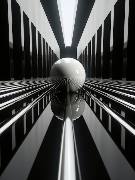 Free Photo 3d abstract creative sphere