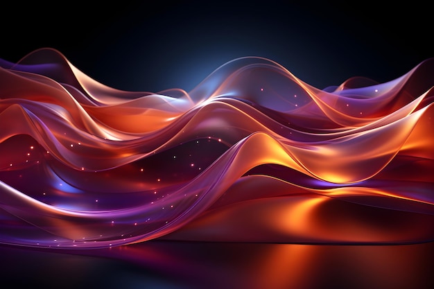 Free photo 3d abstract wave background