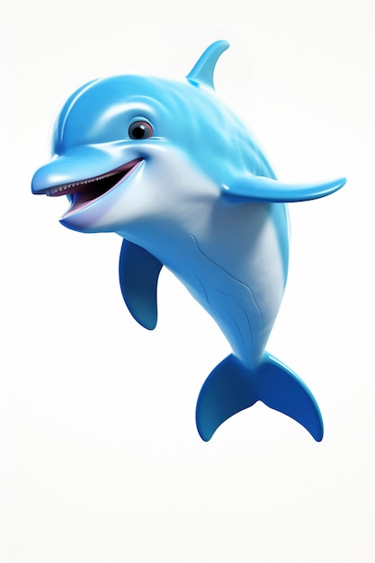 Free photo 3d beautiful dolphin