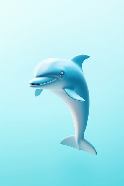 Free photo 3d beautiful dolphin