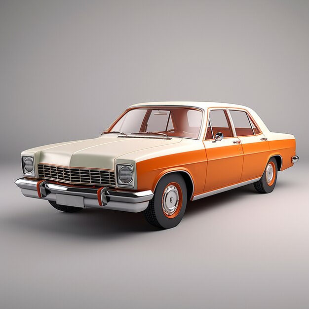 3d car with minimal background