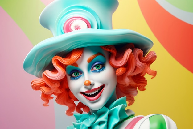 Free Photo 3d carnival character