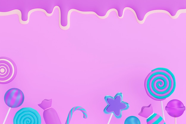 3d cartoon background for children