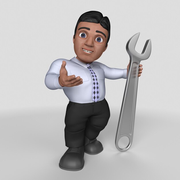 3D Cartoon Business Character