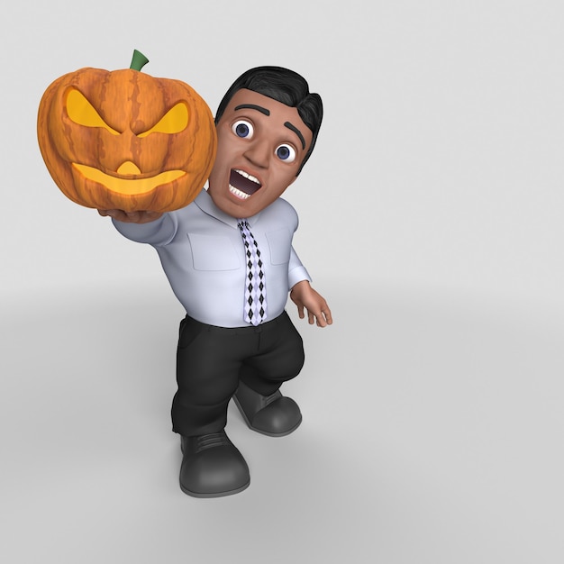 3D Cartoon Business Character