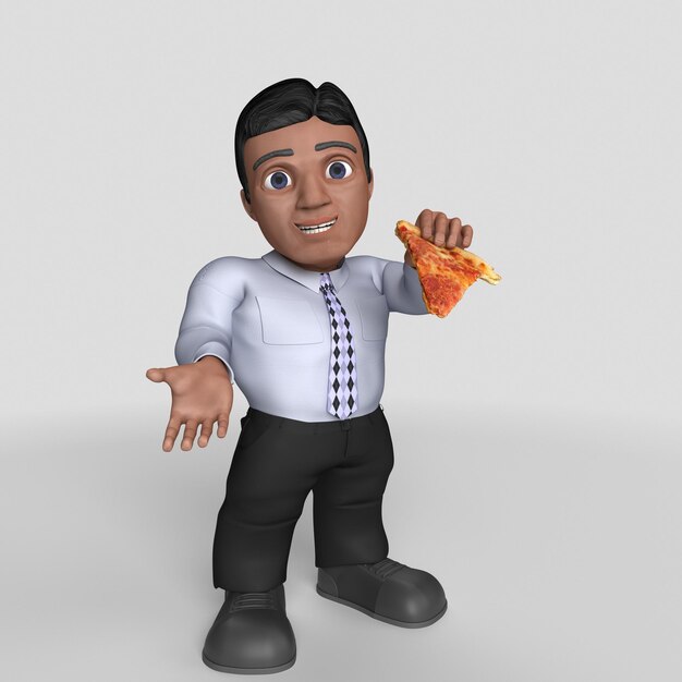 3D Cartoon Business Character