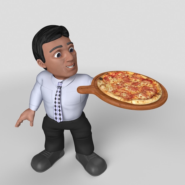 Free photo 3d cartoon business character