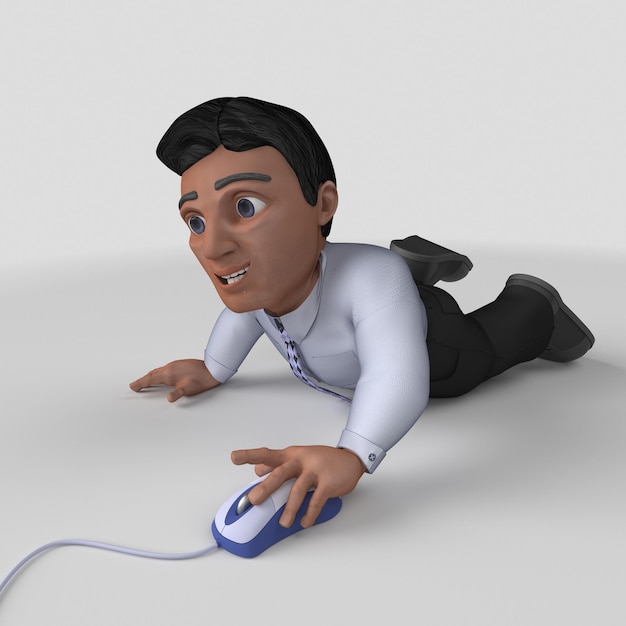 3D Cartoon Business Character