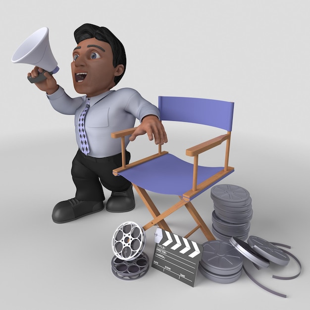 Free photo 3d cartoon business character