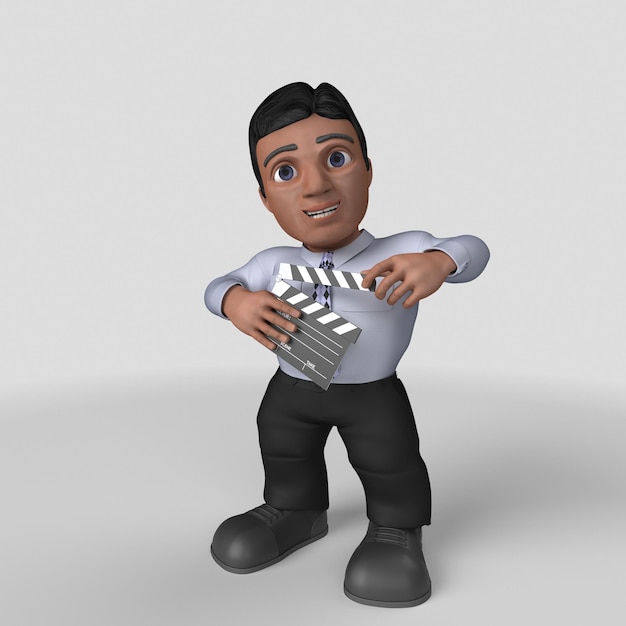 Free Photo 3d cartoon business character