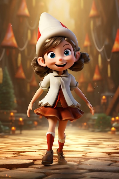 Free photo 3d cartoon character