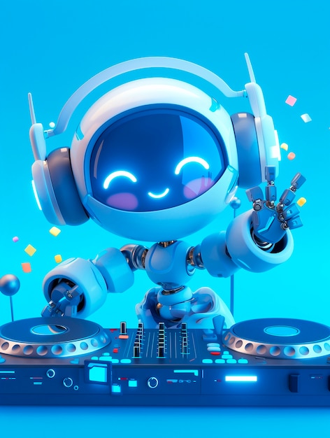 Free Photo 3d cartoon dj illustration