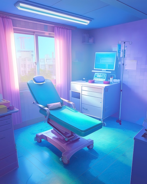 Free Photo 3d cartoon hospital healthcare scene