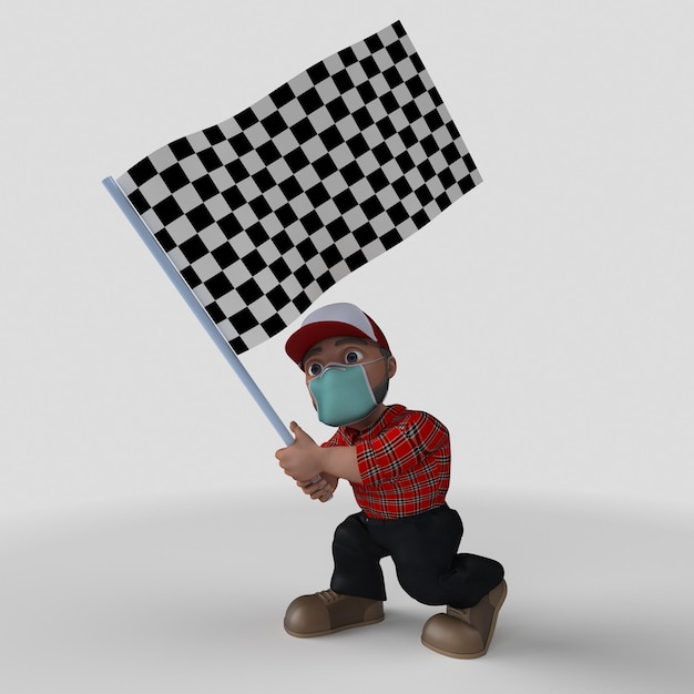 Free Photo 3d cartoon lumberjack character