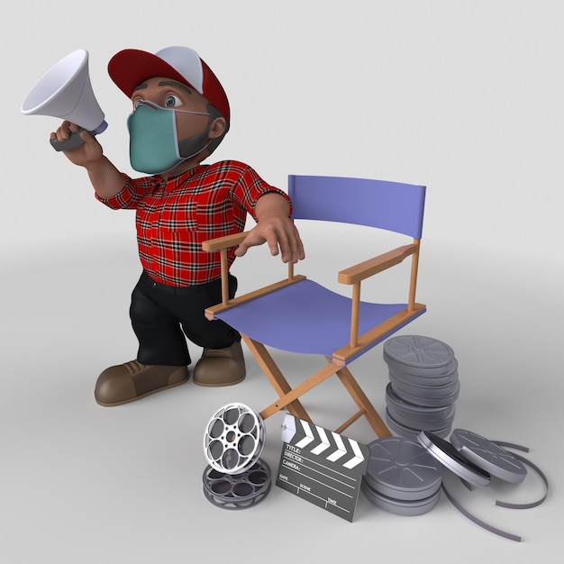 Free Photo 3d cartoon lumberjack character