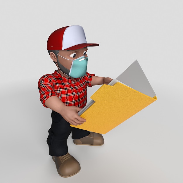 Free Photo 3d cartoon lumberjack character