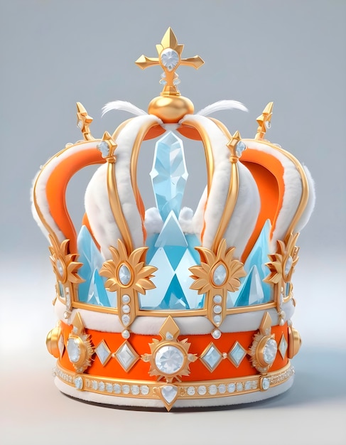 Free Photo 3d cartoon realistic royal crown