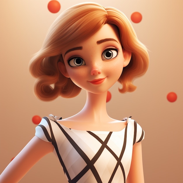 Free photo 3d cartoon style character