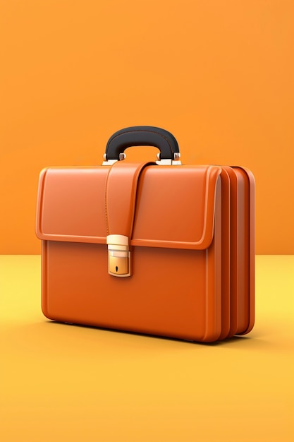 Free photo 3d cartoon view of lawyer briefcase