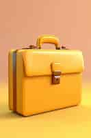 Free photo 3d cartoon view of lawyer briefcase