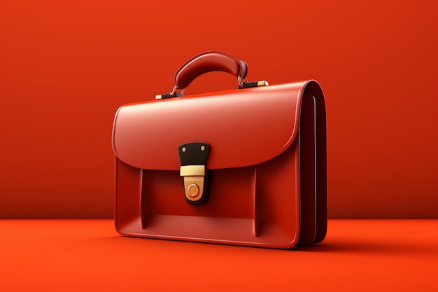 Free photo 3d cartoon view of lawyer briefcase