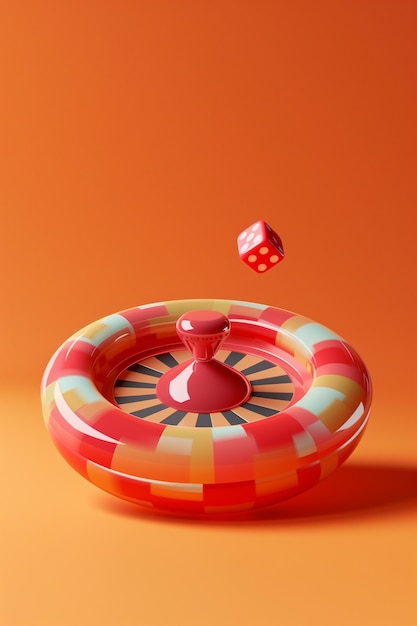 Free photo 3d casino roulette