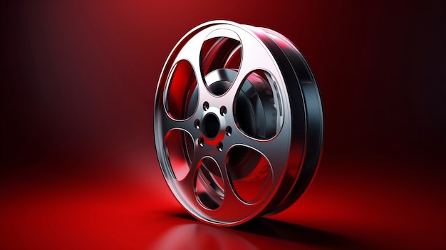 Free photo 3d cinema film reel