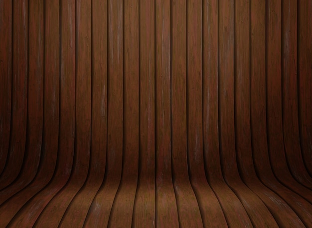 3D curved wooded presentation background