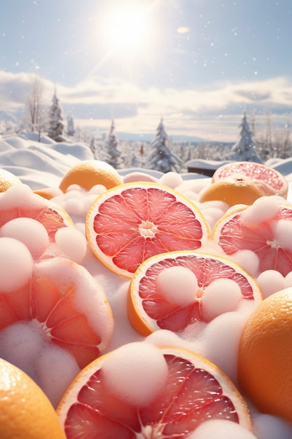 Free photo 3d delicious seasonal fruits