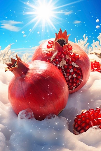 3d delicious seasonal fruits