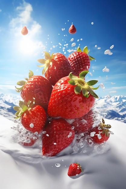 Free photo 3d delicious seasonal fruits