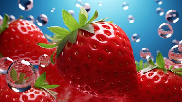 Free photo 3d delicious seasonal fruits