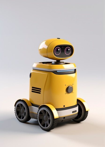 3d delivery robot working