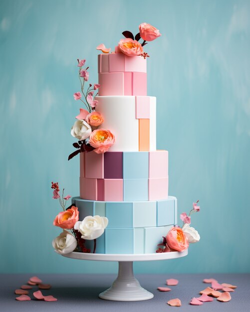 3d design for delicious wedding cake