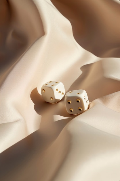 3d dice  with cloth