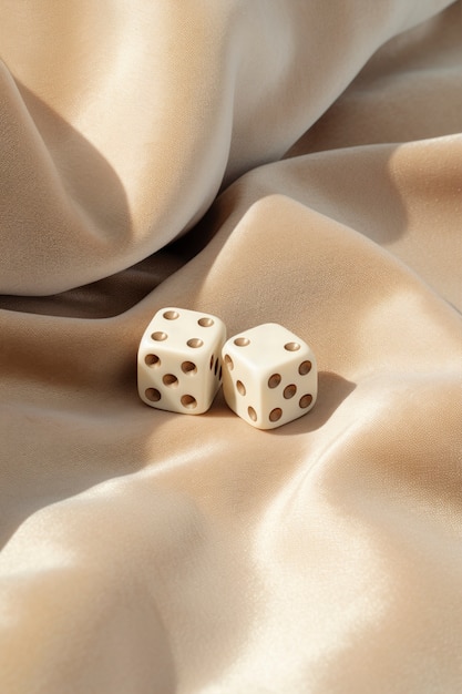 3d dice  with cloth