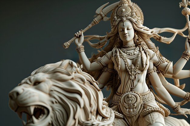 3d durga goddess for navratri celebration