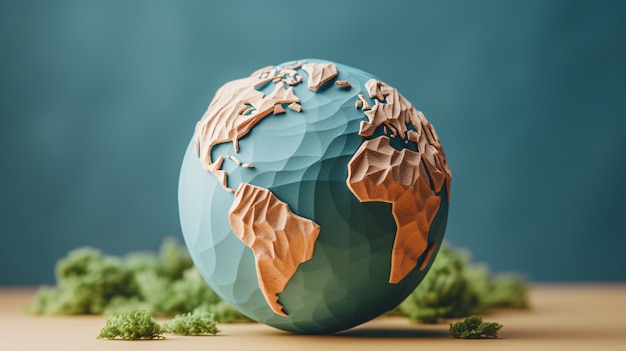 Free photo 3d earth planet shape