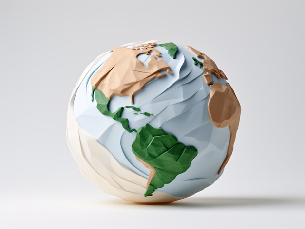 3d earth planet shape